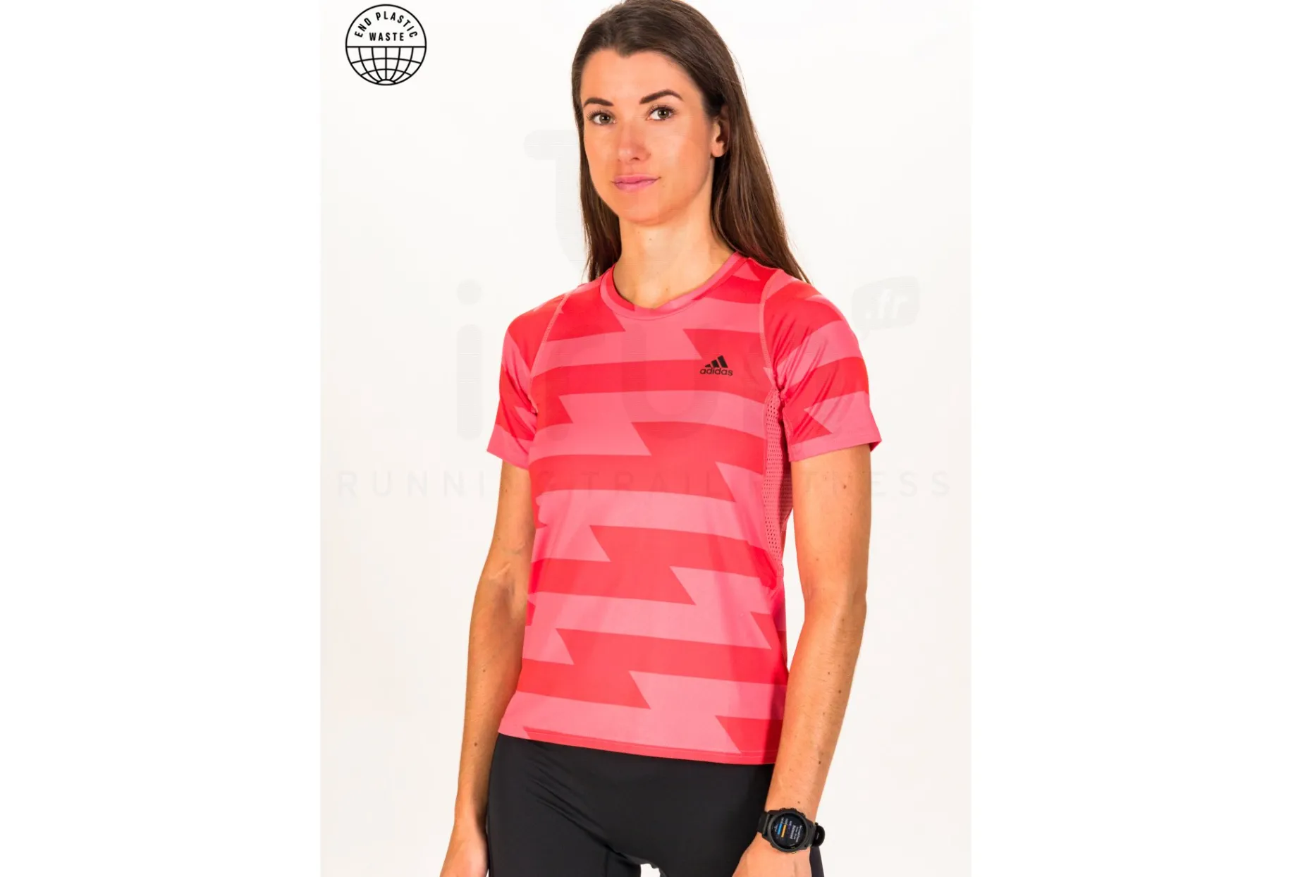 adidas camiseta manga corta Fast Allover Print