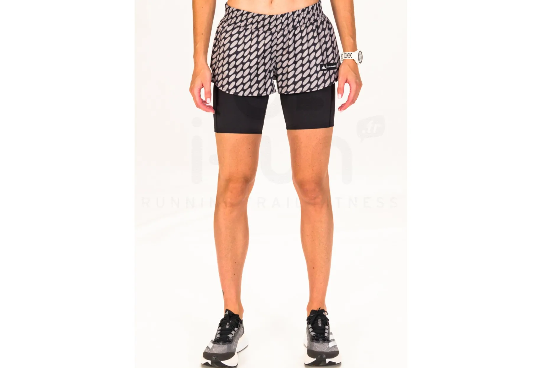 adidas pantalón corto Marimekko Run Icons 2 en 1