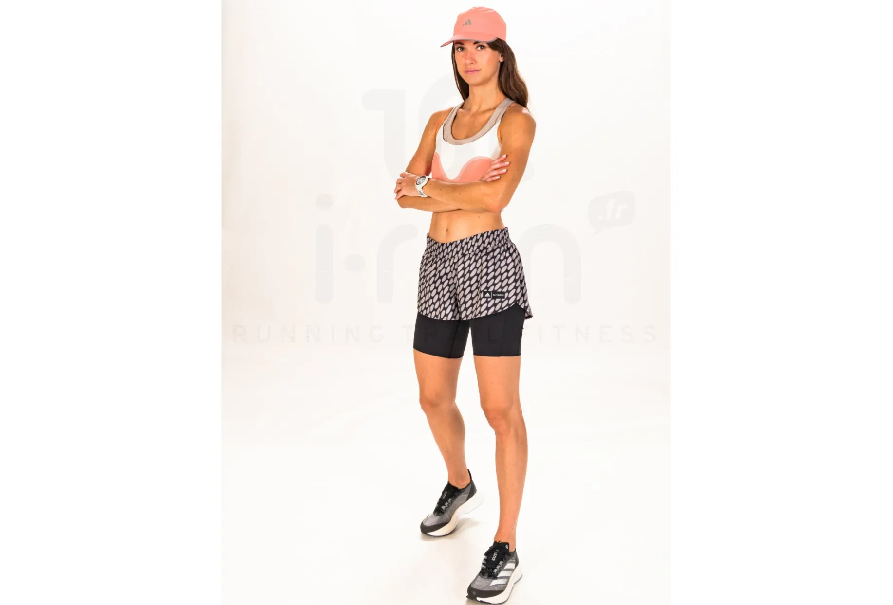 adidas pantalón corto Marimekko Run Icons 2 en 1
