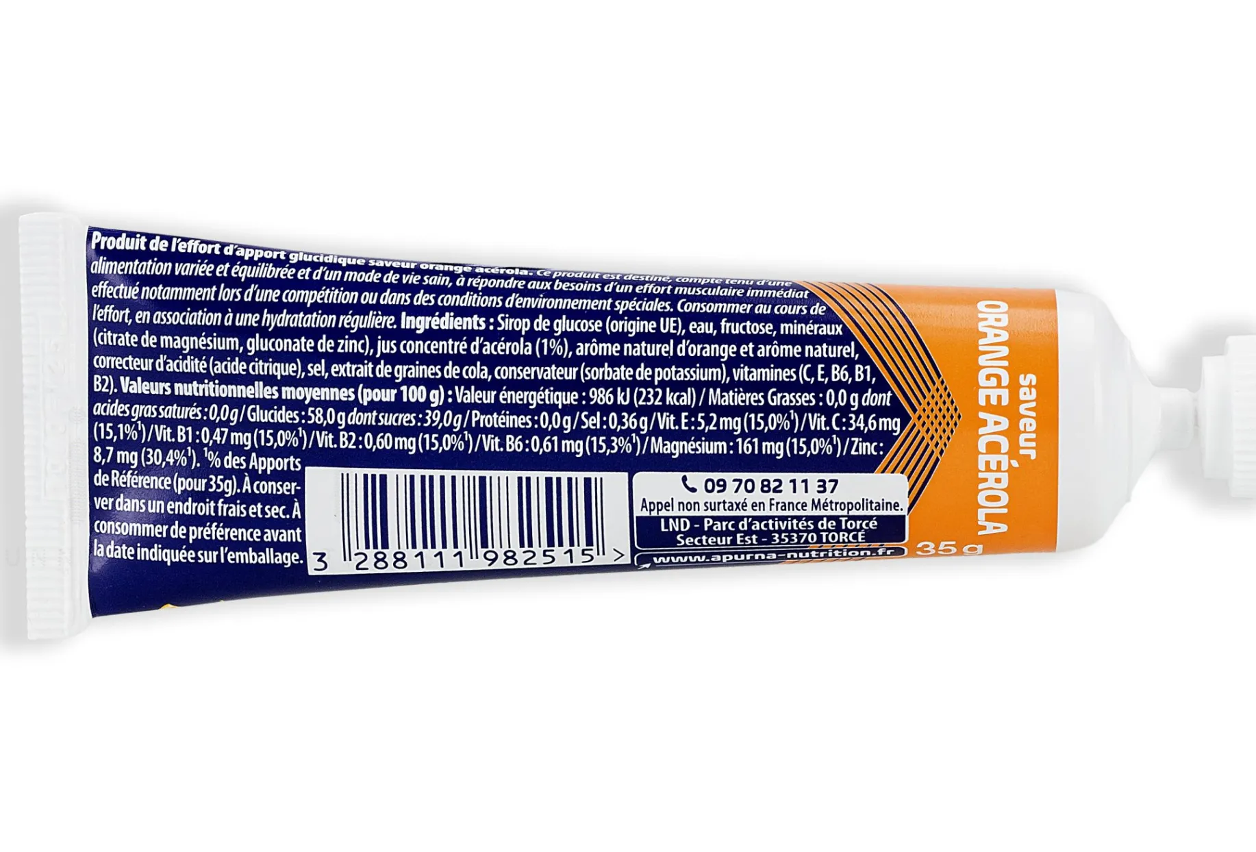 Apurna gel energético - Naranja Acerola