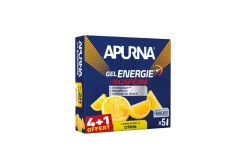 Apurna pack de geles energéticos - limón 4+1