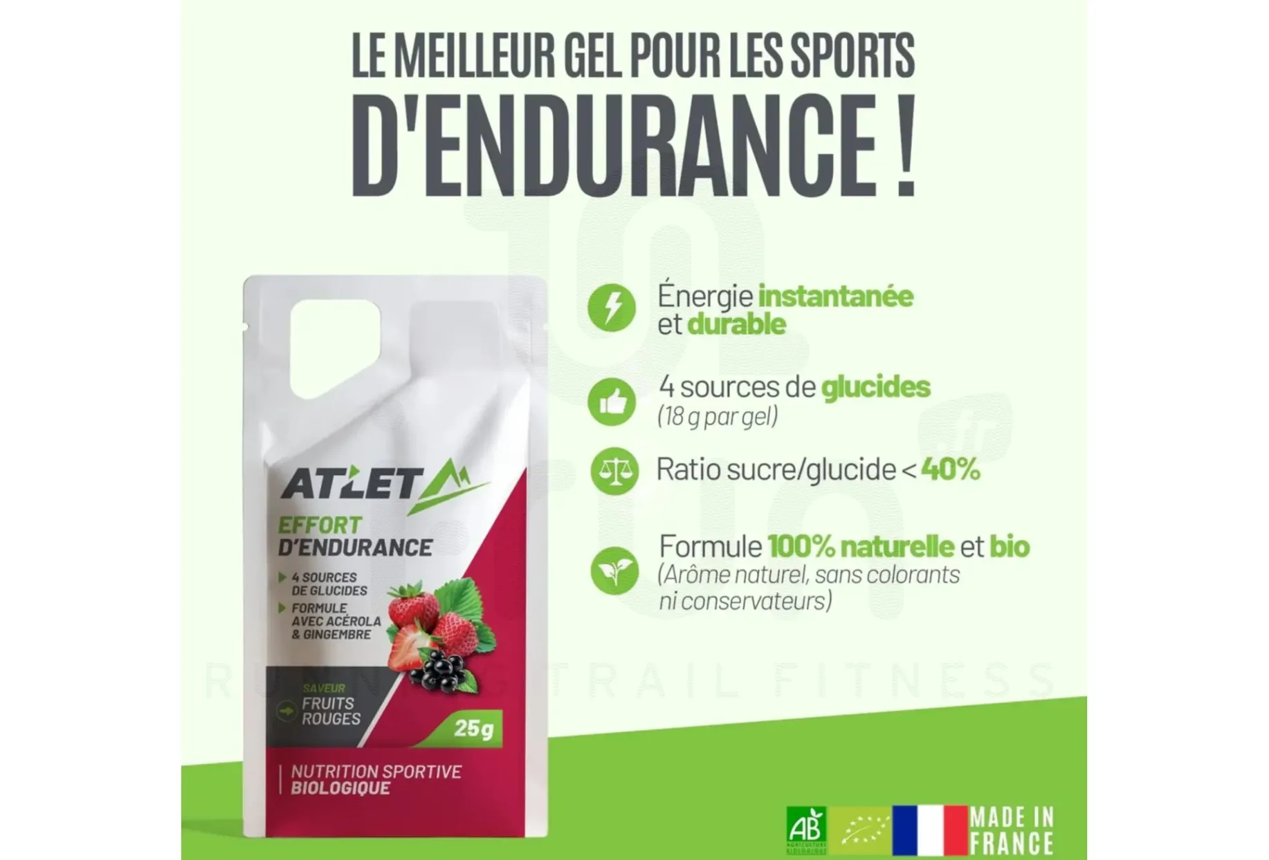 Atlet gel energético- frutos rojos