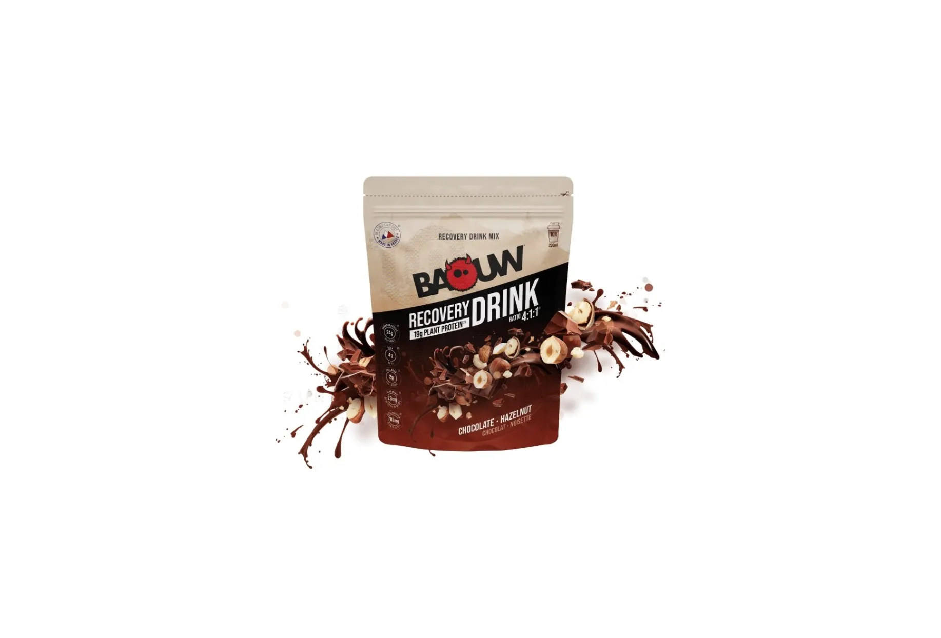 Baouw Bebida de Recuperación Chocolate - Avellana