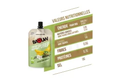 Baouw compota energética bio- plátano, kiwi y vainilla