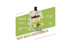 Baouw compota energética bio- plátano, kiwi y vainilla