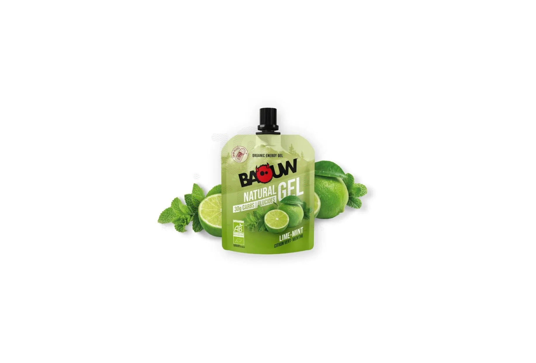 Baouw gel energético bio Baouw Lima - Menta