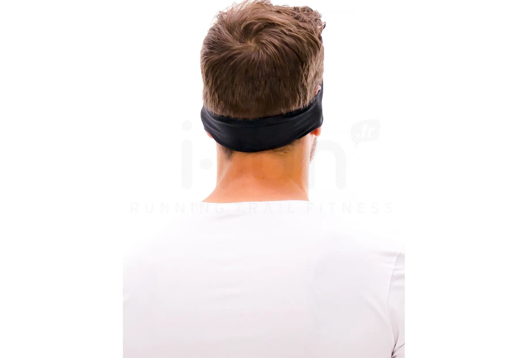 Buff cinta para el pelo Coolnet UV+ Slim Headband R-Solid Black