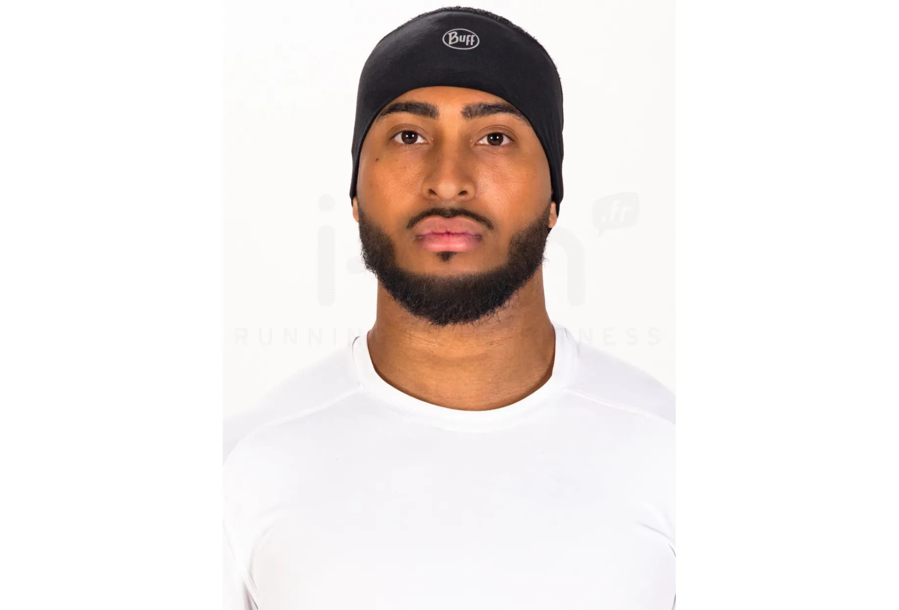 Buff cinta para el pelo Coolnet UV+ Headband Solid Black