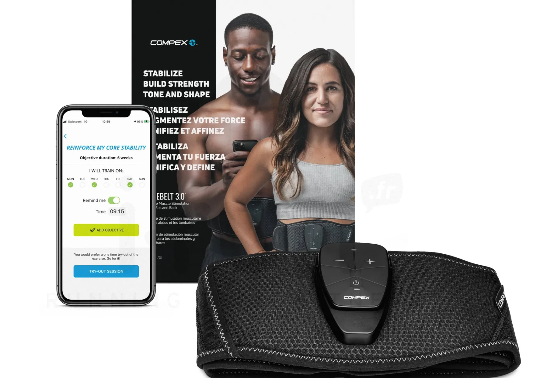 Compex cinturón Corebelt 3.0