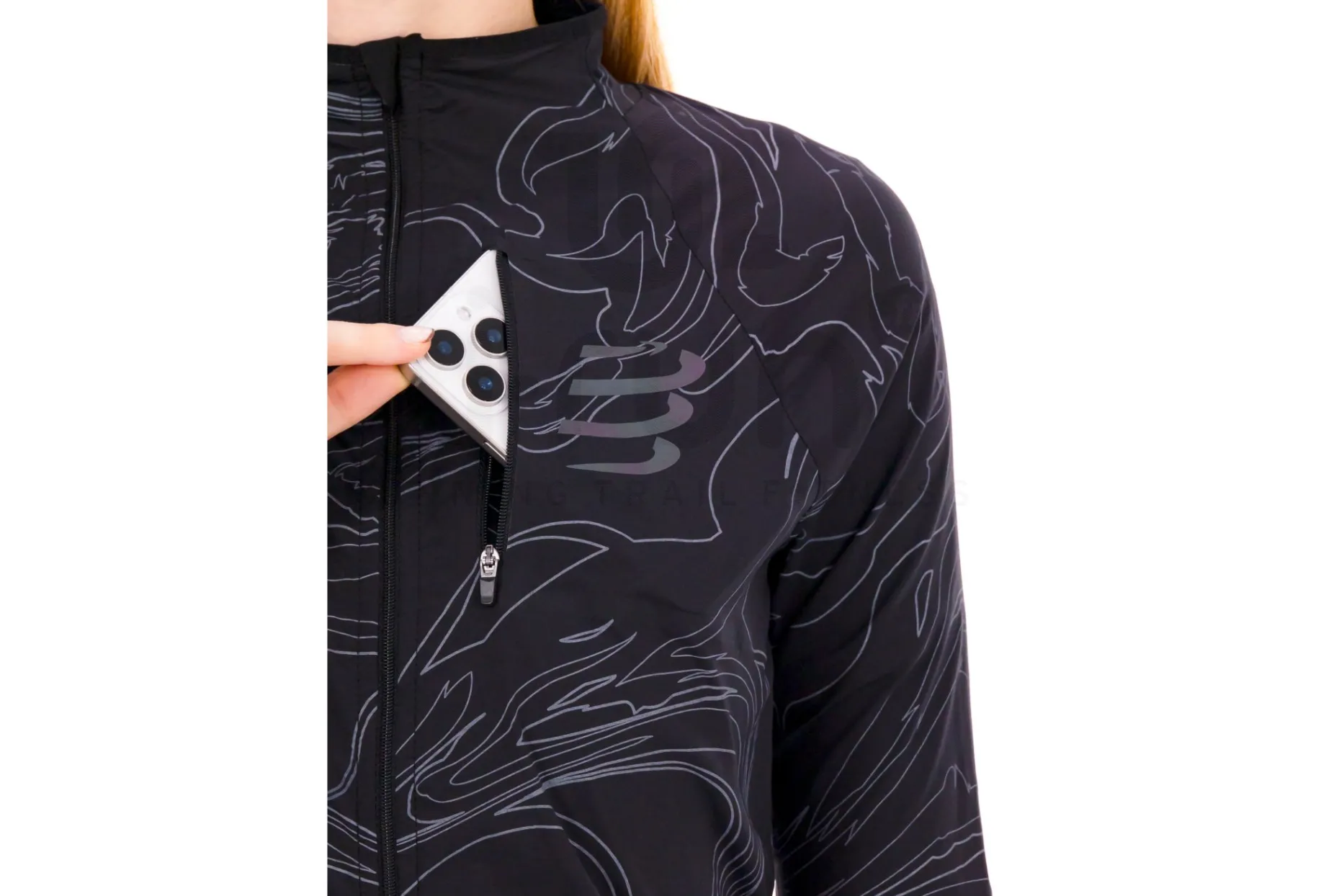 Compressport chaqueta Hurricane Windproof Aurora