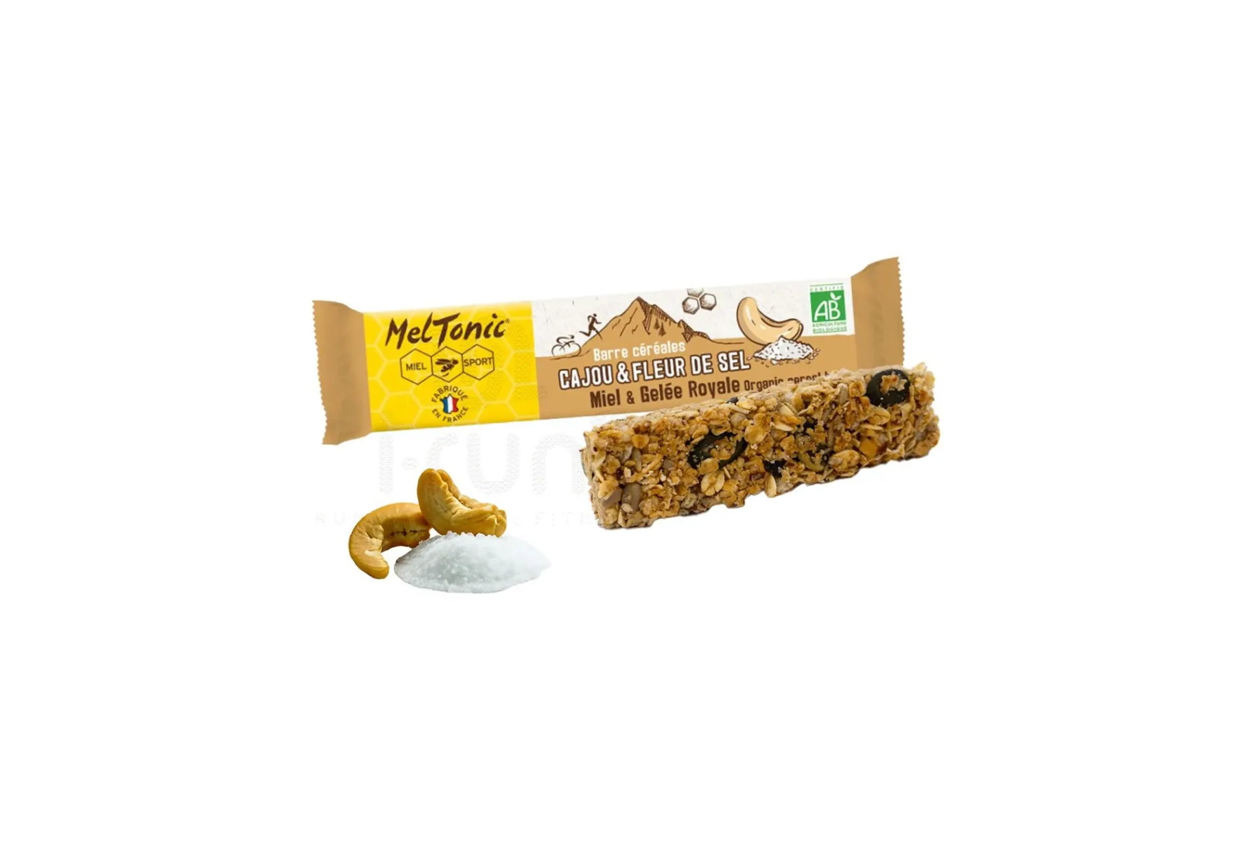 MelTonic barrita de cereales bio - anacardos y flor de sal de Guérande