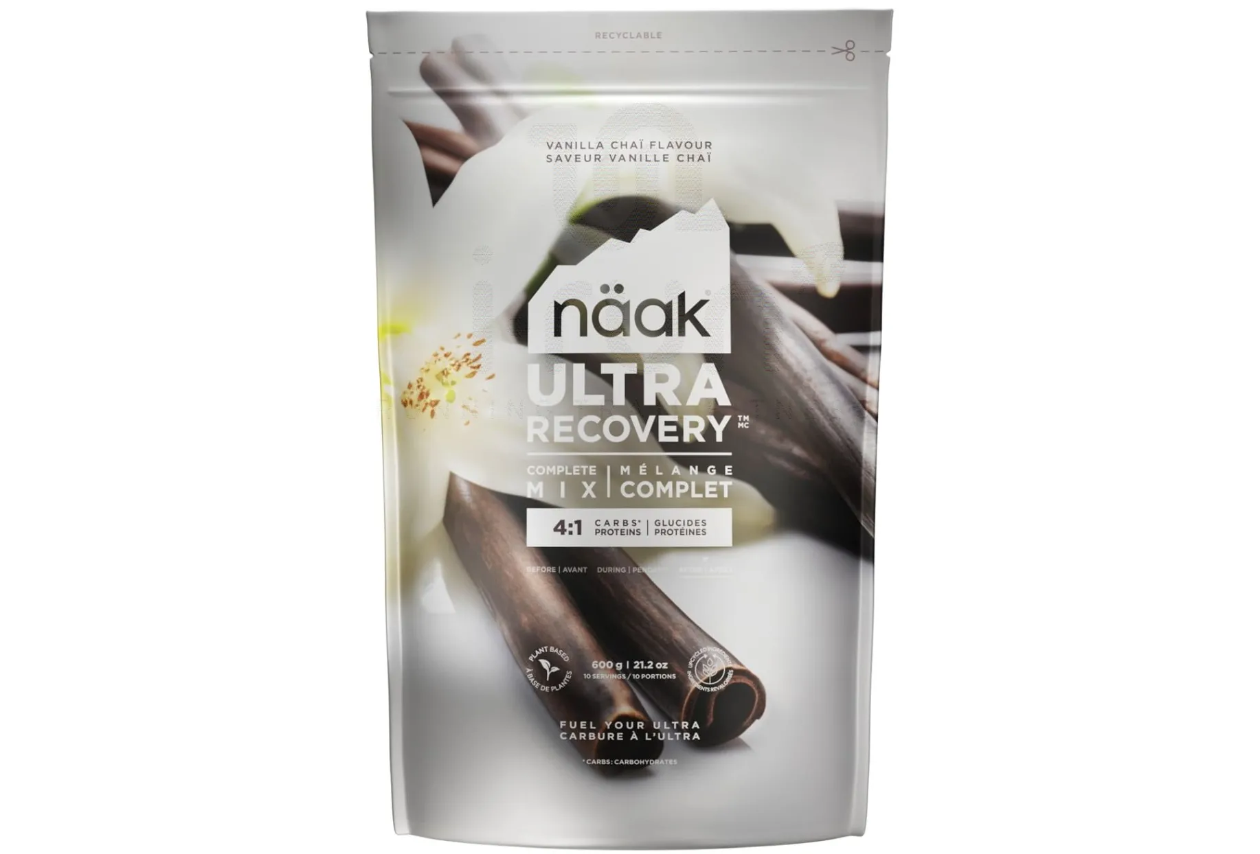 Naak bebida proteica Ultra Recovery - Complete Mix Vainilla y chai