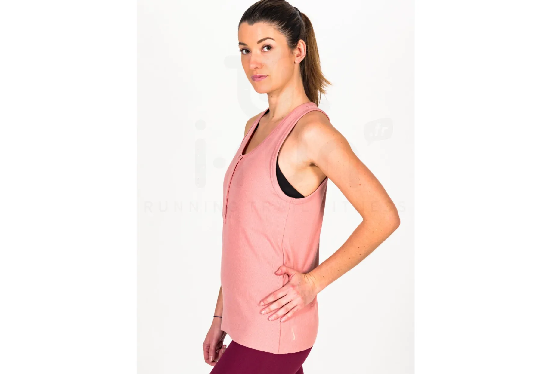 Nike camiseta de tirantes Yoga Henley