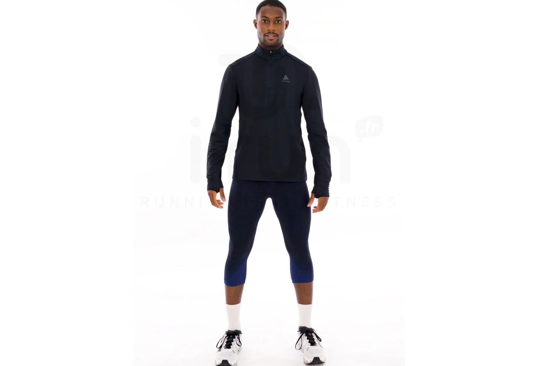 Odlo camiseta manga larga Essential Thermal con media cremallera
