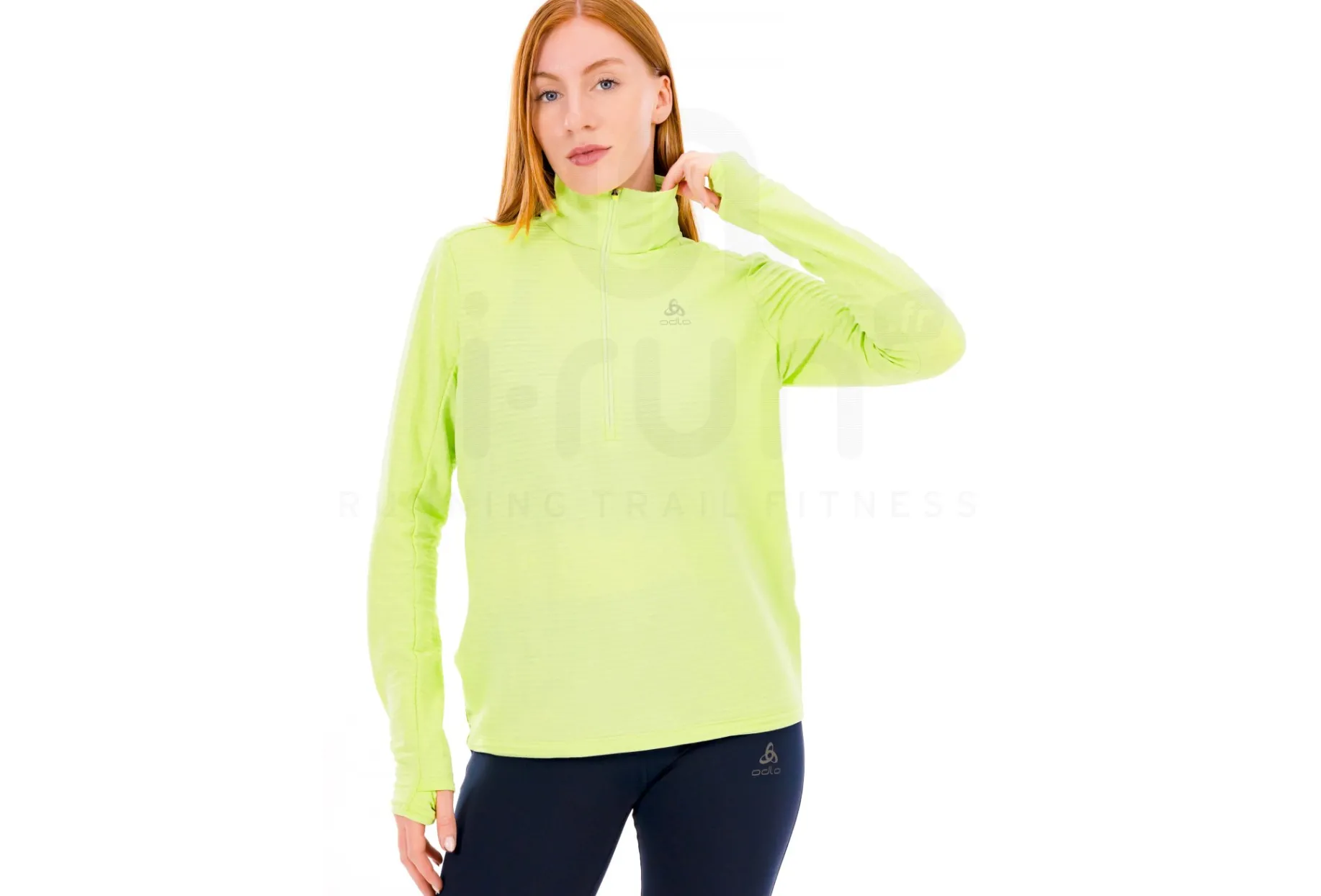 Odlo camiseta manga larga Essential Thermal con media cremallera