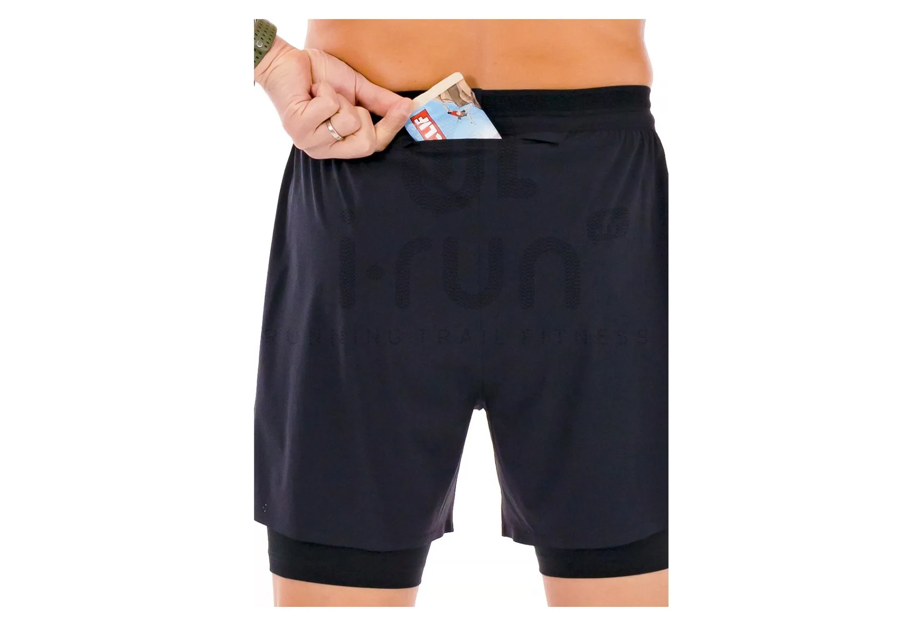 On-Running pantalón corto Performance 2 en 1