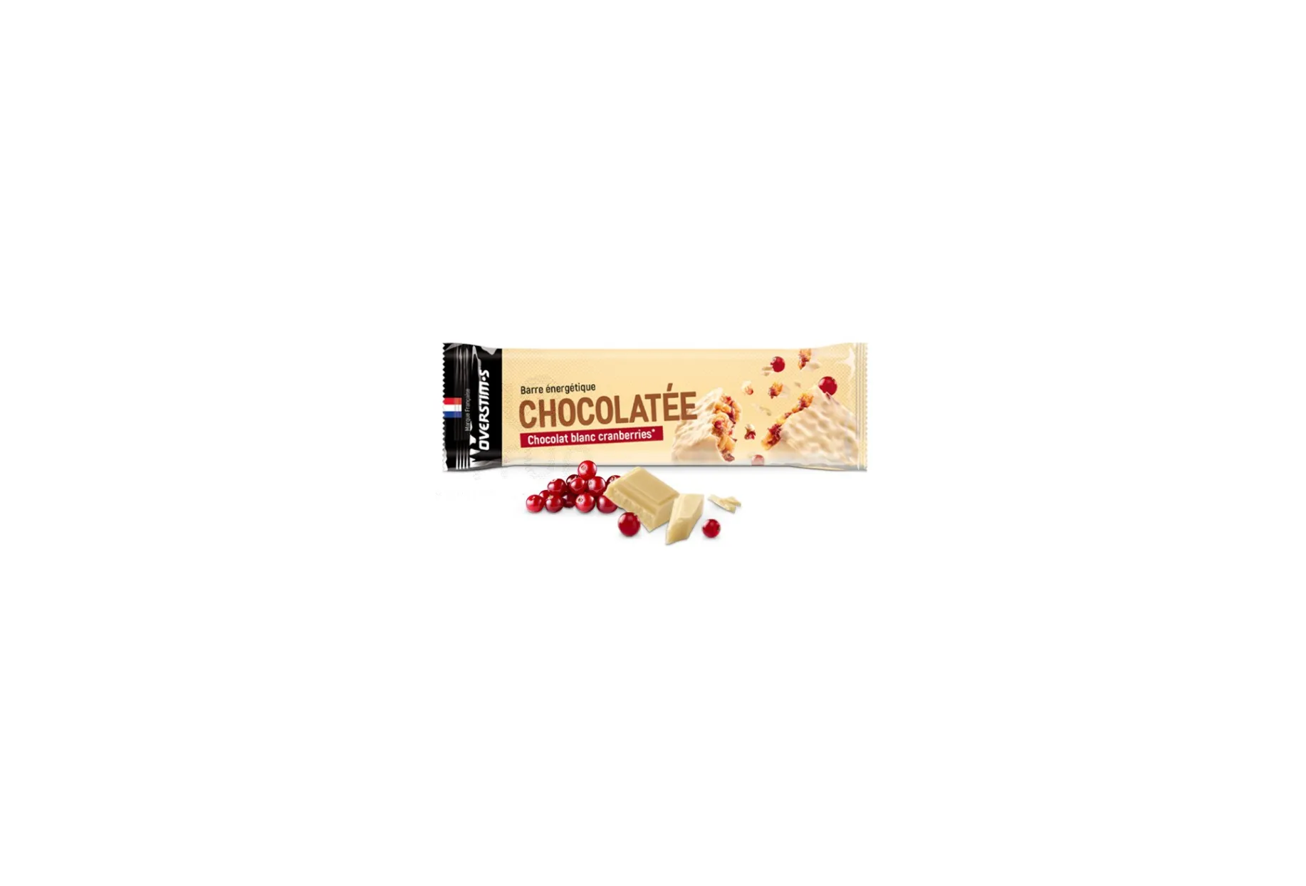 OVERSTIMS barrita energética - chocolate blanco y cerezas