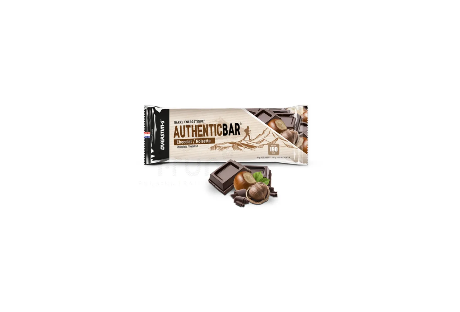 OVERSTIMS barrita energética Authentic Bar - Chocolate y cacahuetes