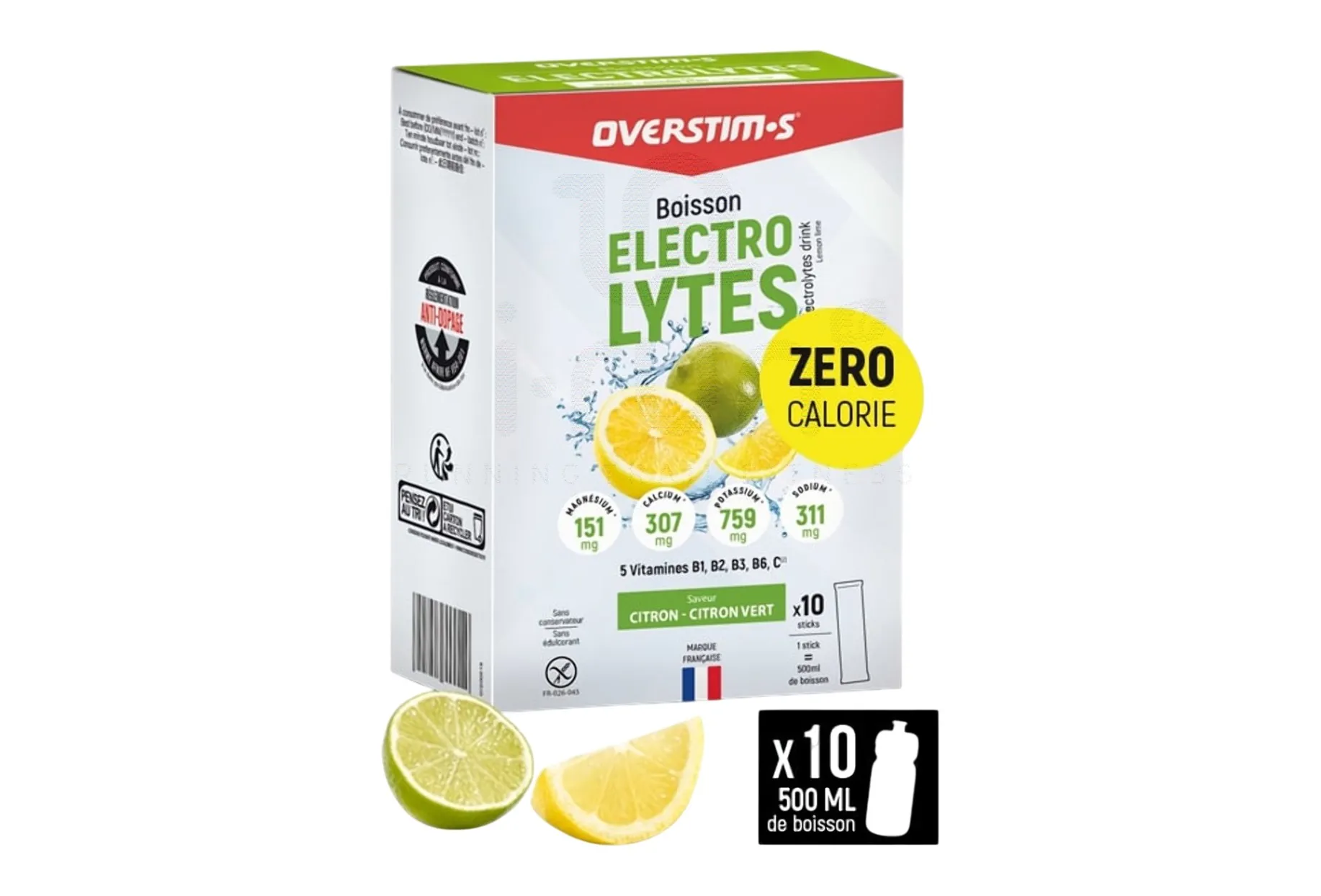 OVERSTIMS bebida de electrolitos 80 g - lima limón Limón - Lima