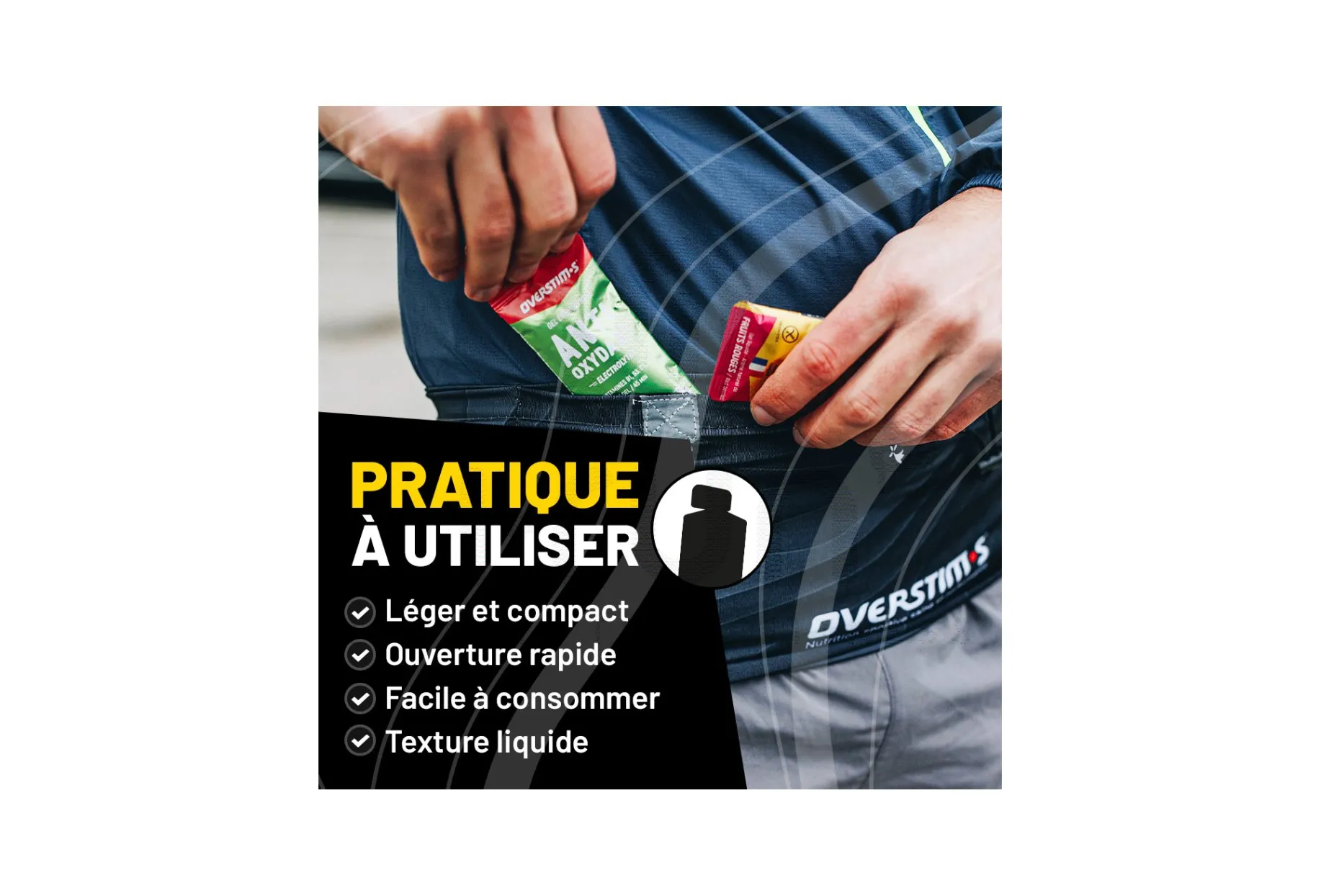 OVERSTIMS Pack energético Sélection Performance Liquide 10 Gels