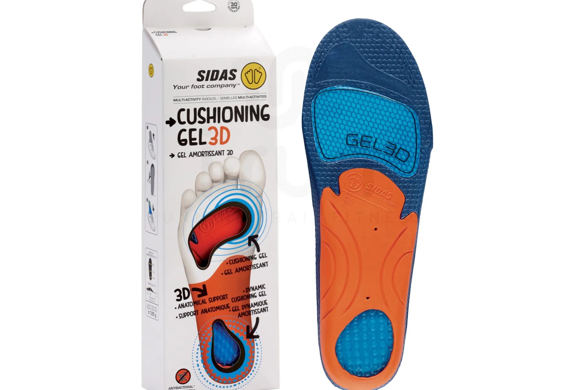 Sidas plantilla Cushioning Gel 3D