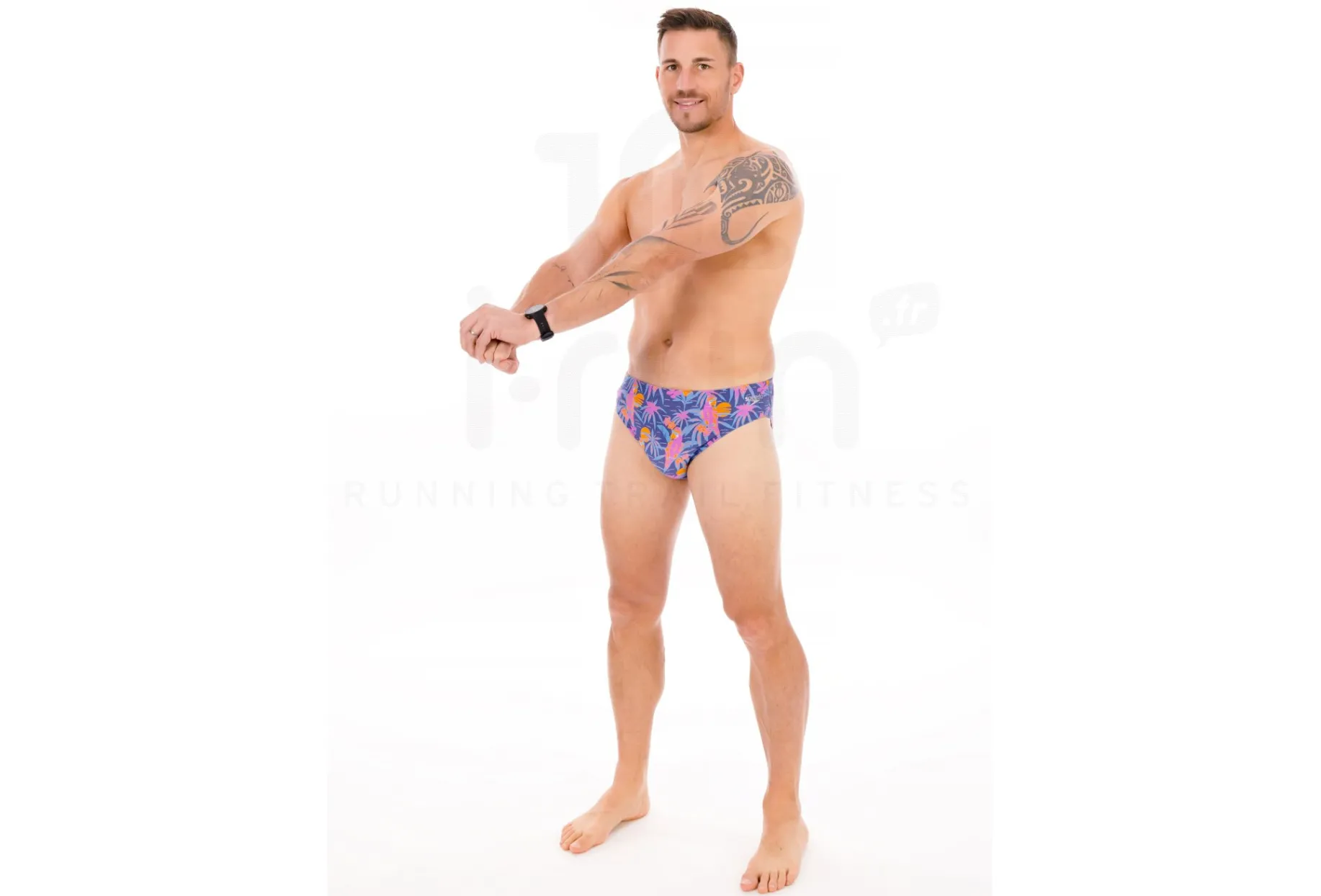 Speedo bañador de natación Allover Brief