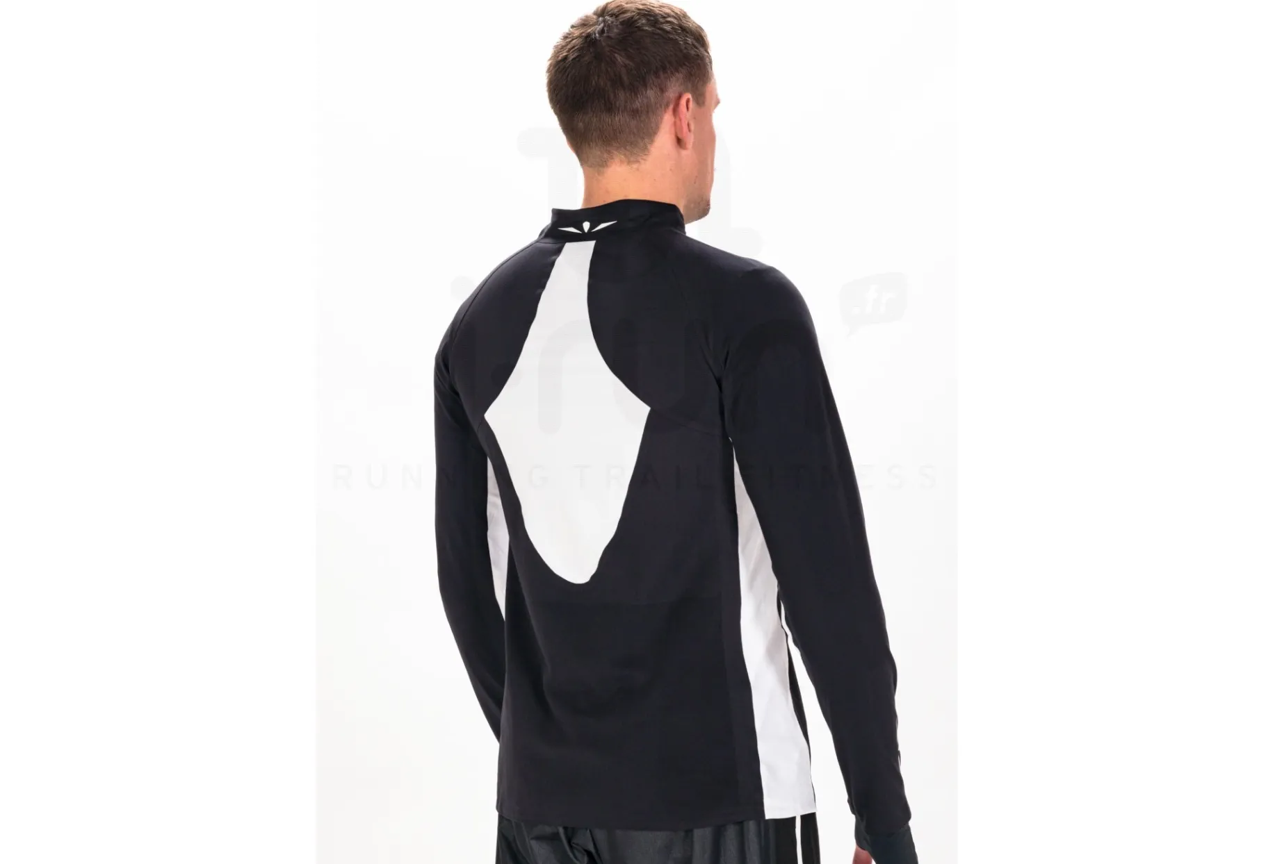 Uglow camiseta manga larga 3/4 Zip Wind Breaker